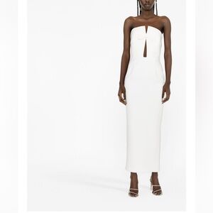 🔥SALE🔥 The New Arrivals Ilkyaz Ozel bow-detail strapless gown NWOT Size 2 FR 36